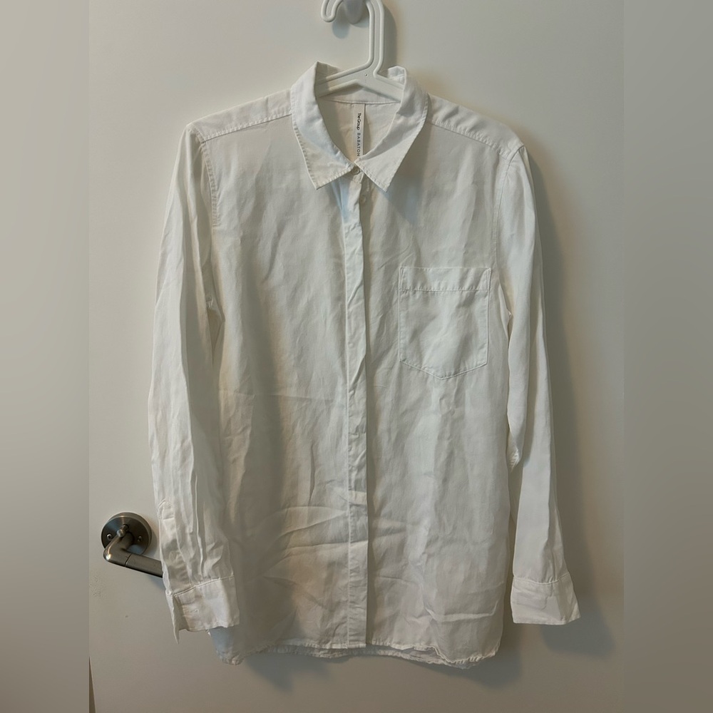 Aritzia Babaton White Button Down Shirt